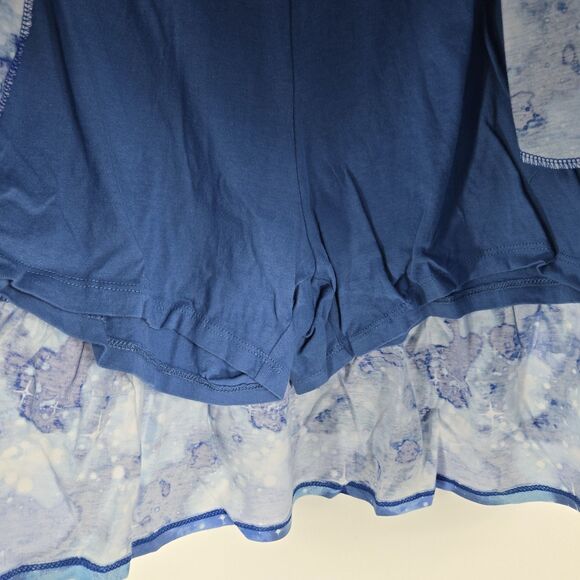 Land's End Girl's Size XL 14-16 Blue Cosmic Skort NWOT - Picture 3 of 6